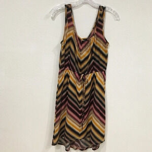 Bobeau Chevron Dress Size Small EUC